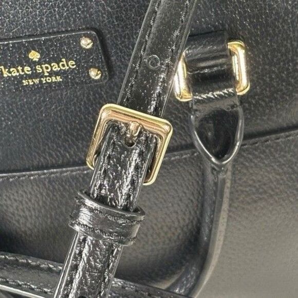KATE SPADE Carli Grove Street BLACK Pebbled Leather Satchel Crossbody NWOT $349 - Picture 16 of 16